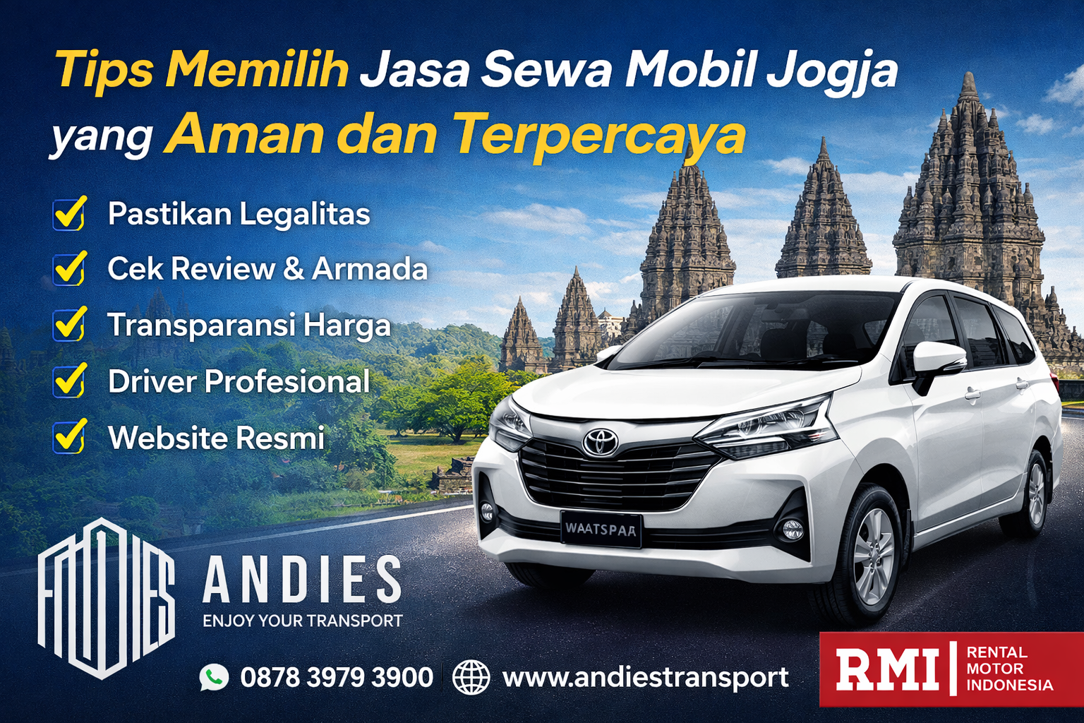 sewa mobil Tips Memilih Jasa Sewa Mobil Jogja yang Aman dan Terpercaya