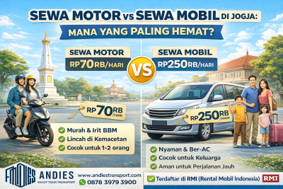 Sewa Motor vs Sewa Mobil di Jogja